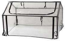 Minidrivhus 120 x 80 cm stål m/plastduk